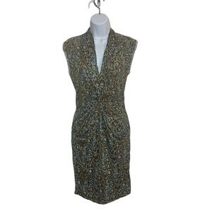 RACHEL RACHEL ROY Sleeveless Knot Front Reptile Print Dress Sz S